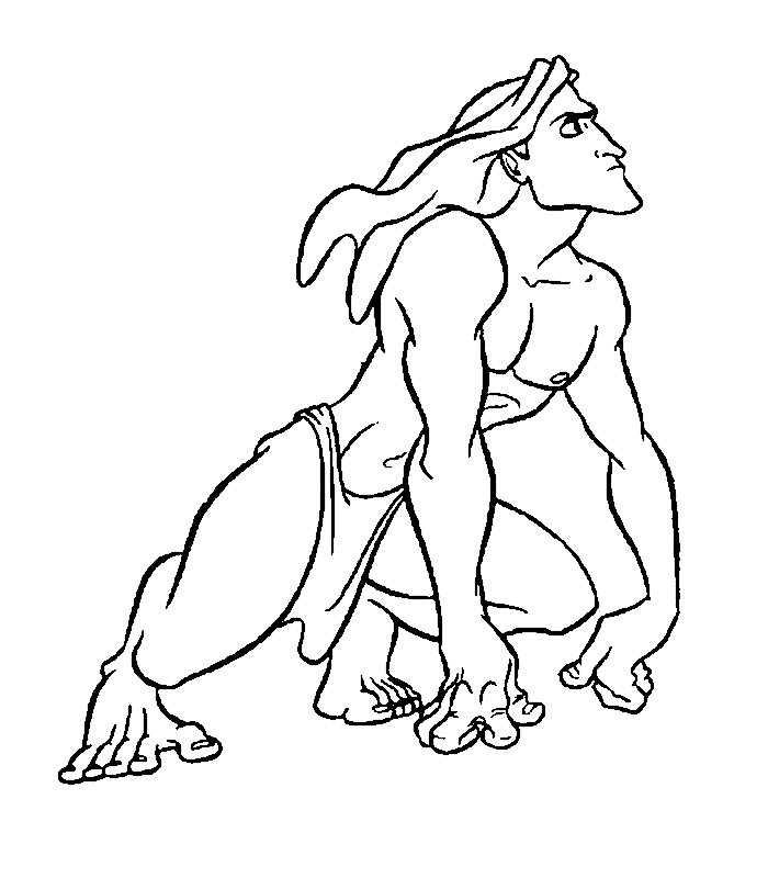 images tarzan coloring pages - photo #9