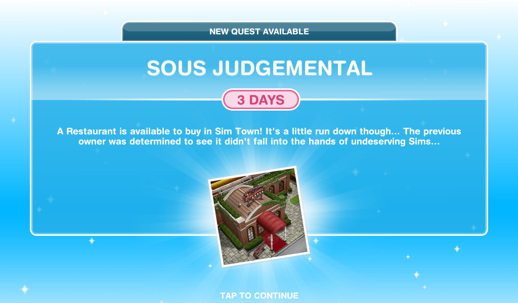 Sous Judgemental Quest The Sims Freeplay Quest Tema Gratis