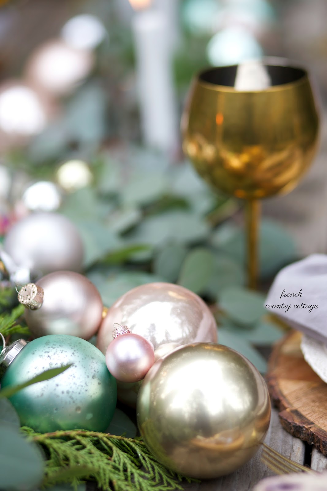 French style Christmas table out under the stars  FRENCH COUNTRY COTTAGE