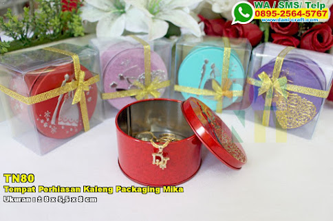 Tempat Perhiasan Kaleng Packaging Mika