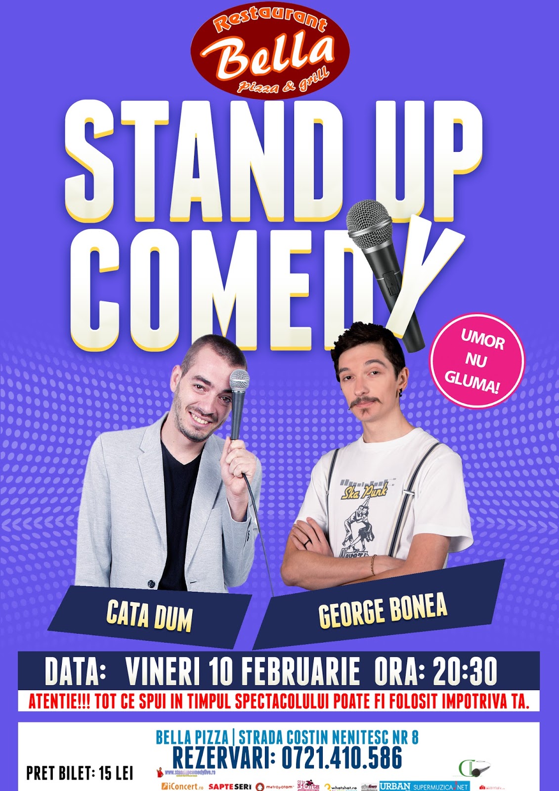 Stand-up Comedy Vineri 10 Februarie Bucuresti Stand-up Comedy Vineri 10 Februarie Bucuresti