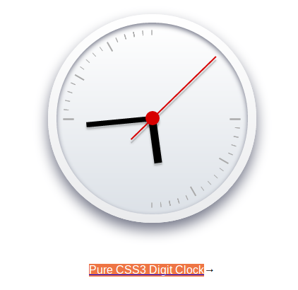Pure CSS3 Digit Clock 