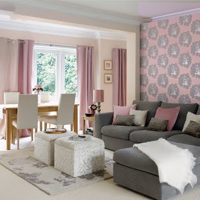Modern Wallpaper on Grey  Pink And Black Has Been Used With Great Success In This Modern