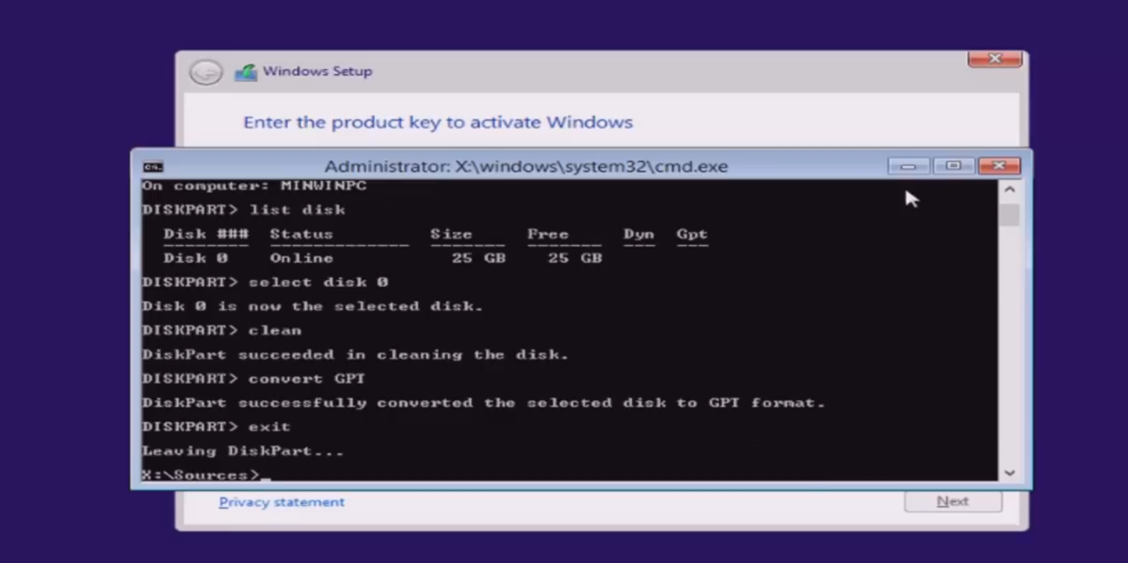 Windows Cannot be Installed to This Disk. The Selected Disk Has An MBR