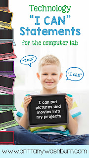 Technology I Can Statements for the Computer Lab Teacher