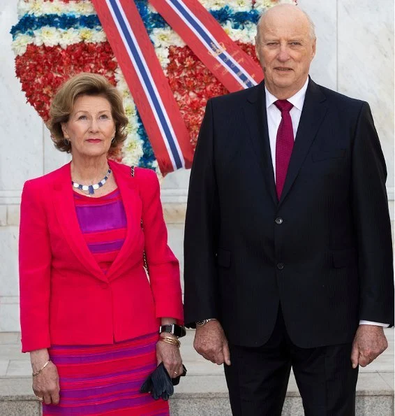 King Harald and Queen Sonja met with President Sebastián Piñera Echenique and First Lady Cecilia Morel de Piñera