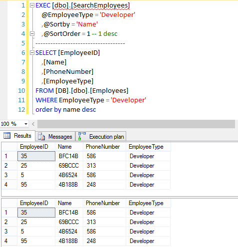 How to create a stored procedure with dynamic SQL query ~ Learn SQL ...