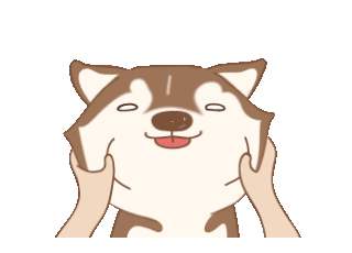 LINE Creators' Stickers - Taro Siberian Husky 1 (animated ver.) Example