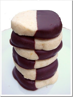 Chocolate Dipped Shortbread, Cookies