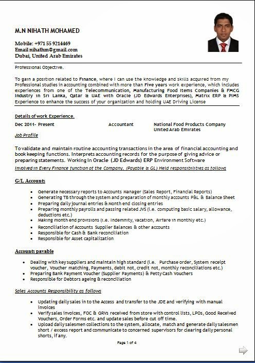 a great resume example