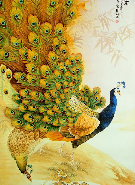 Peacock Paintings - This Is Quite Good