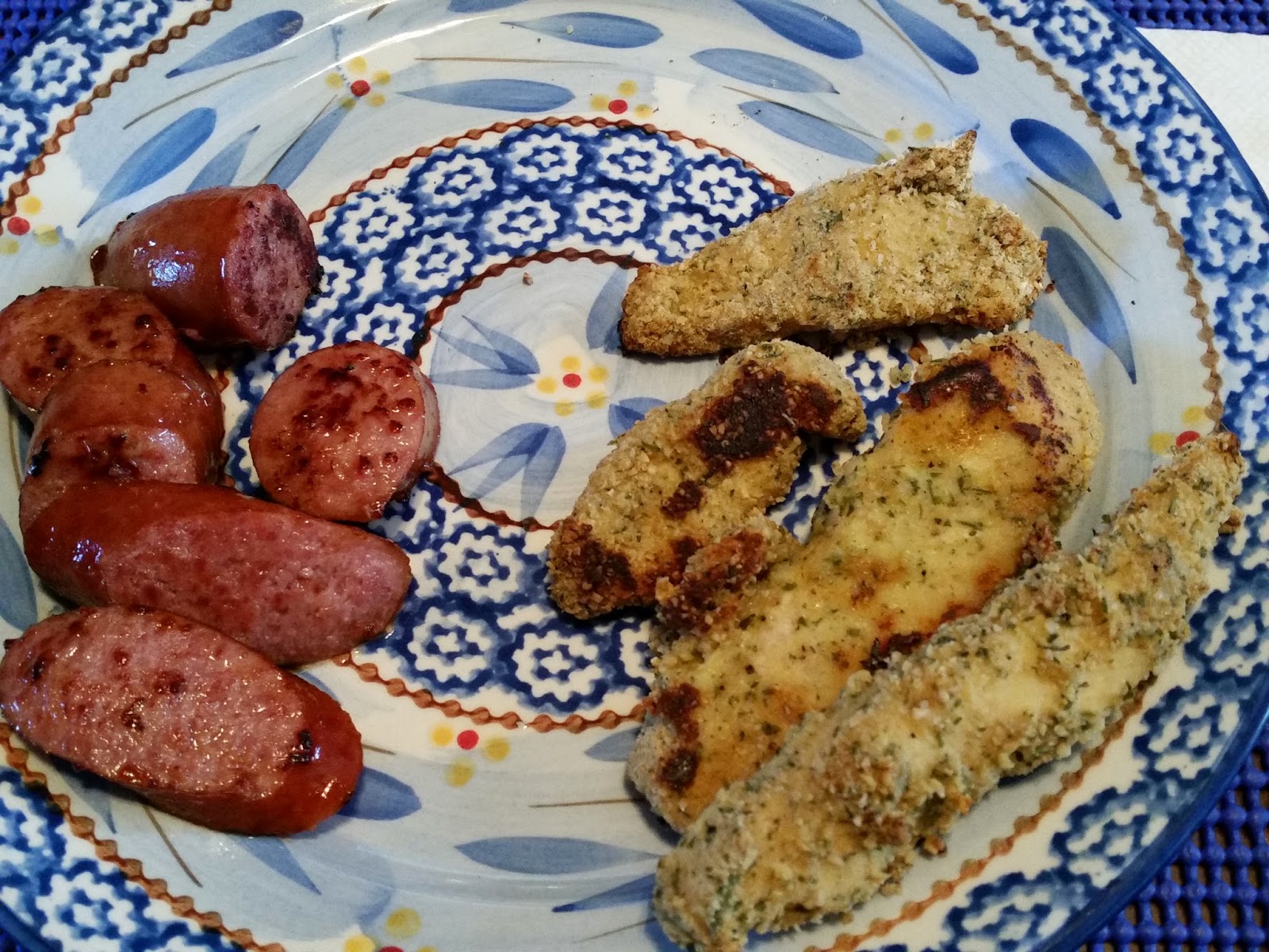 My Dukan Experience Ranch Chicken Tenders (baked) & Turkey Polish Kielbasa