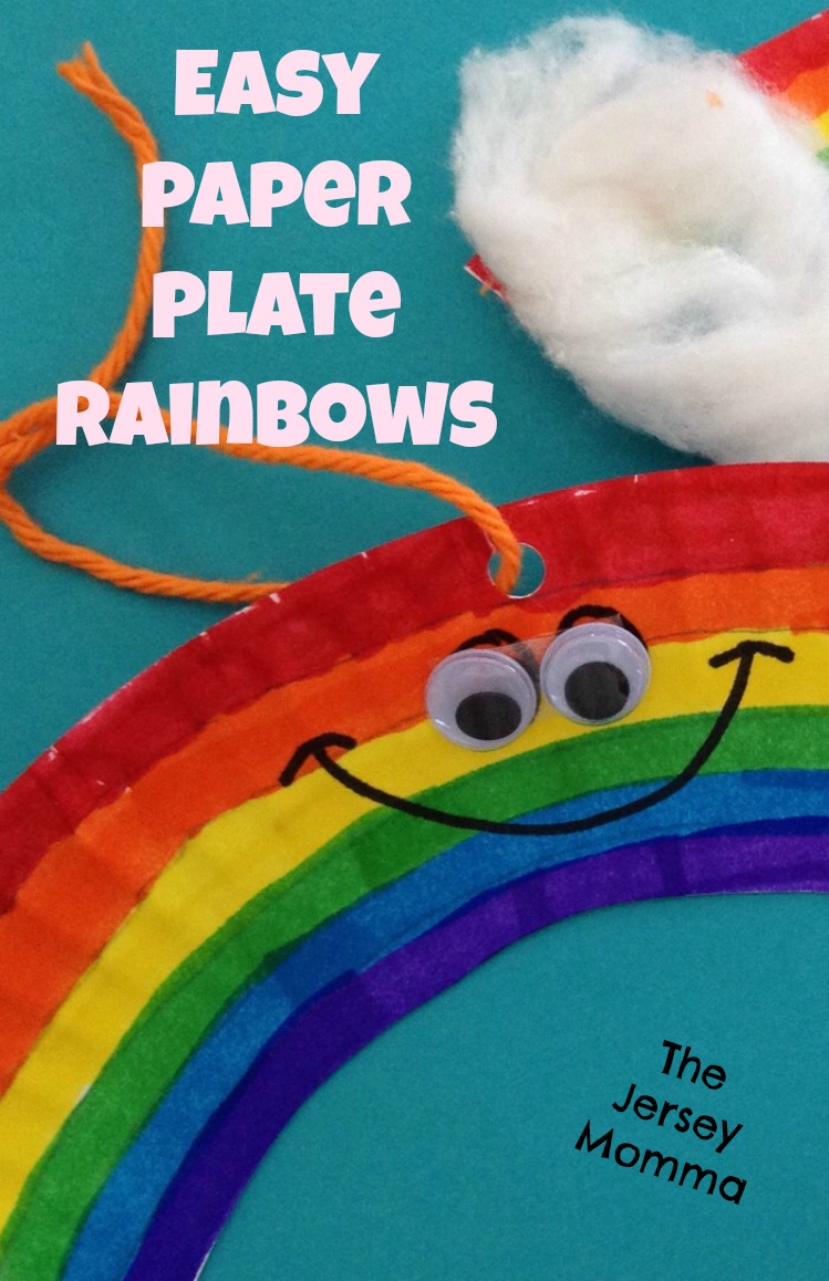 Easy St. Patrick's Day Crafts Paper Plate Rainbows The Jersey Momma