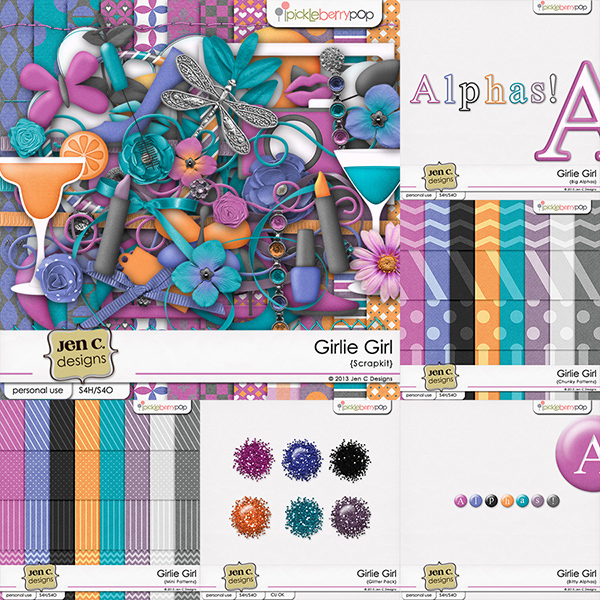 Dhariana Scraps Girlie Girl kit by JenC Designs