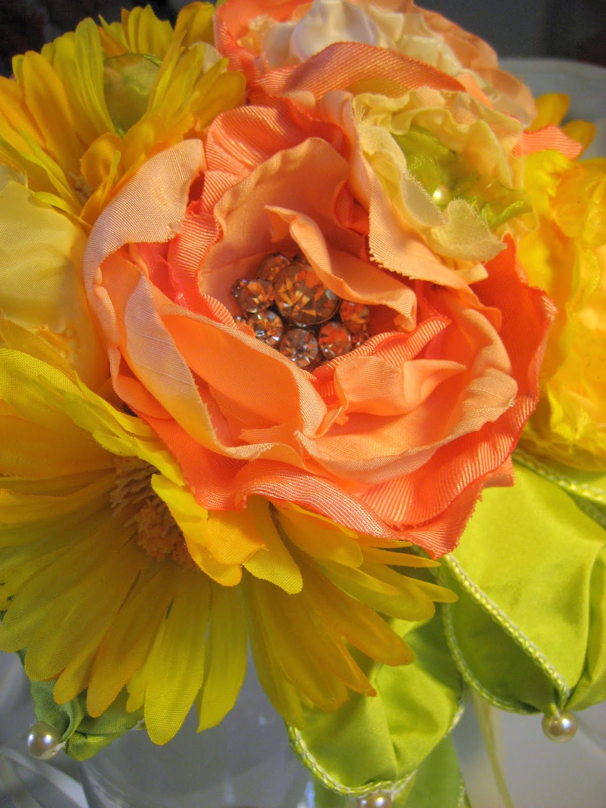 Running With Scissors DIY Fabric Flower Wedding Bouquet