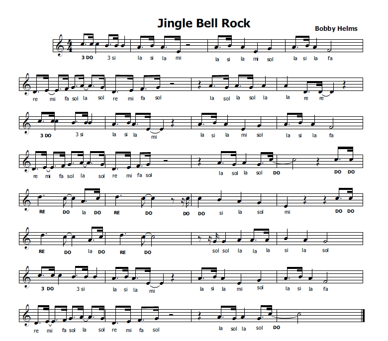 Jingle Bell Rock Free Piano Sheet Music Pdf Best Music Sheet