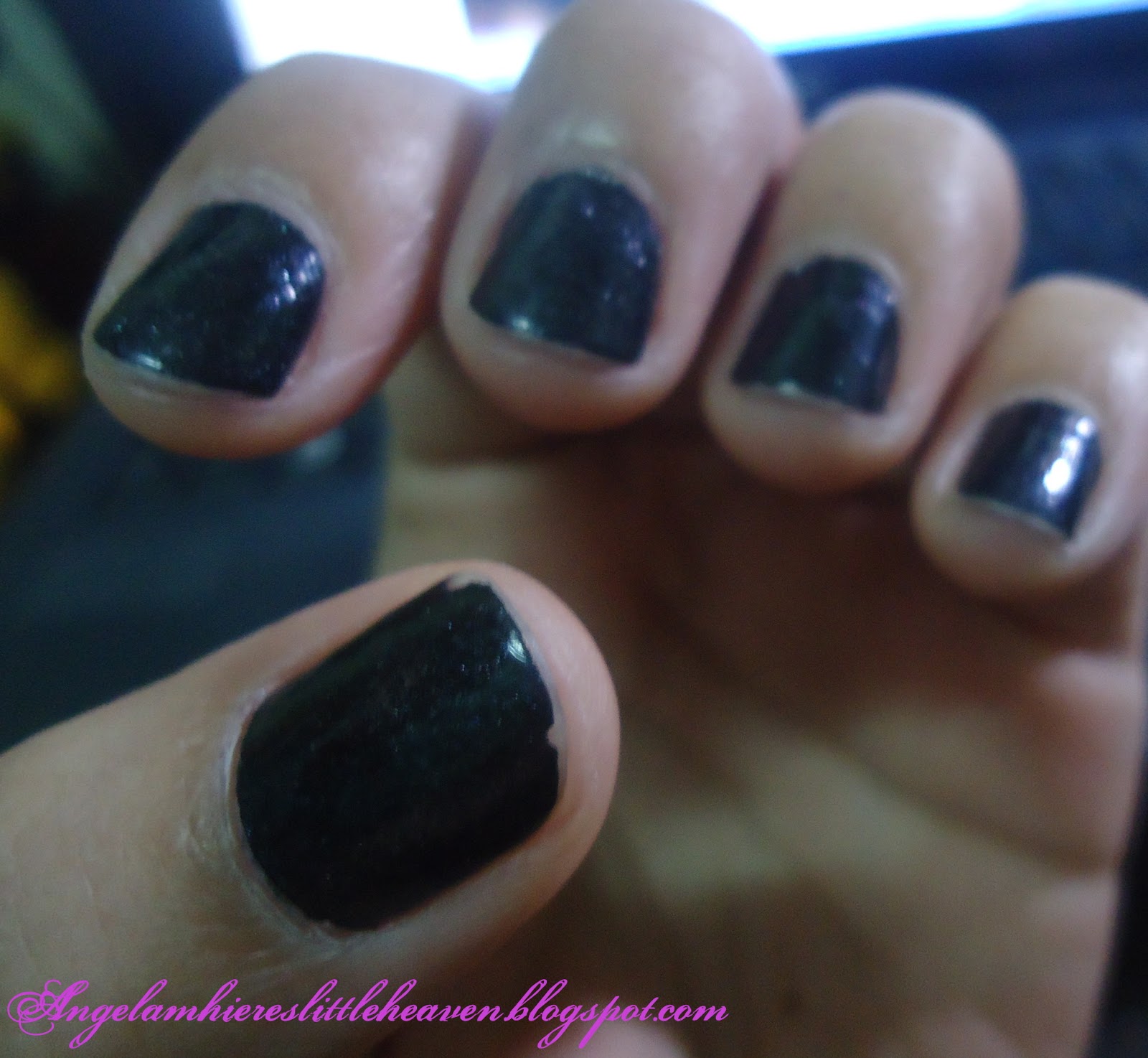 Angelamhiere's Little Heaven Ulta Nail Polish in Little Black Dress
