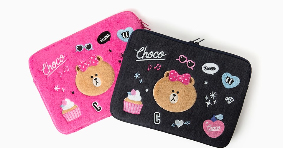 LINE FRIENDS Laptop Sleeve 13" Notebook Zipper Case Bag for MacBook