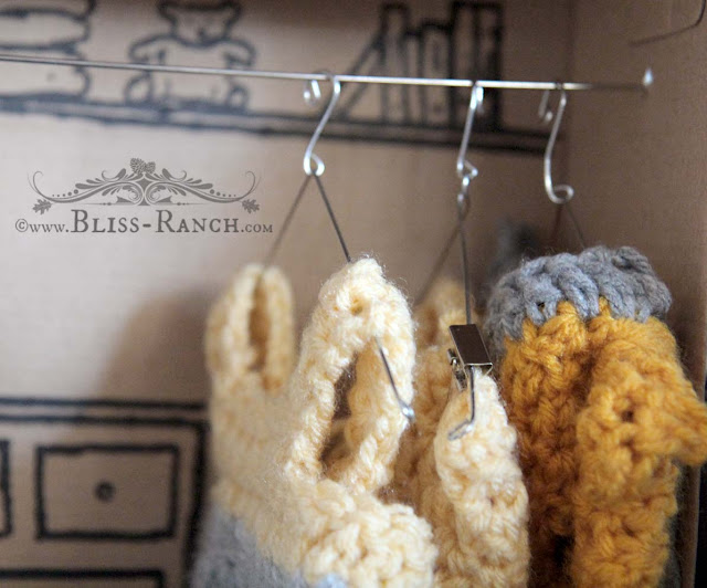 Hand Made Crochet Bunny with Clothes, Bliss-Ranch.com