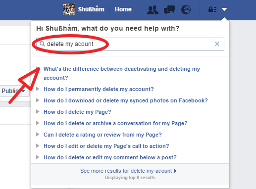 facebook acount ko permanent