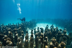 underwater sculpture abandoned places under water silent sculptures jason haunted taylor sea evolution