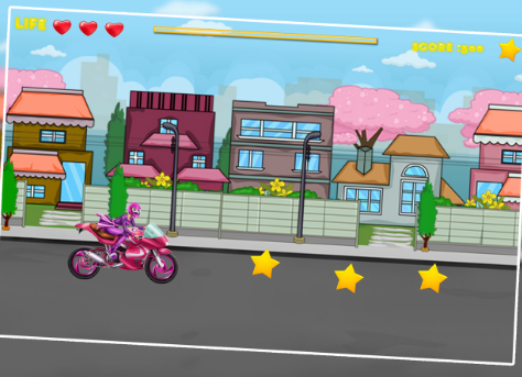 barbie bike racing games