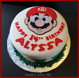 Amanda's Custom Cakes: Mario themed Cake