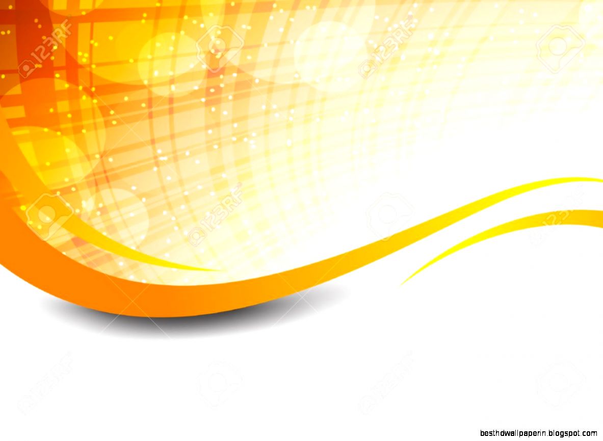 Wavy Orange Background With Circles Abstract Illustration Royalty