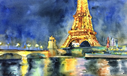 Deanna S Paintings Parisian Landscape Parisian Architecture