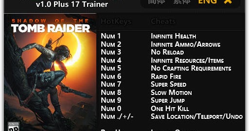 shadow of the tomb raider trainer fling shadow of the tomb raider trainer fling