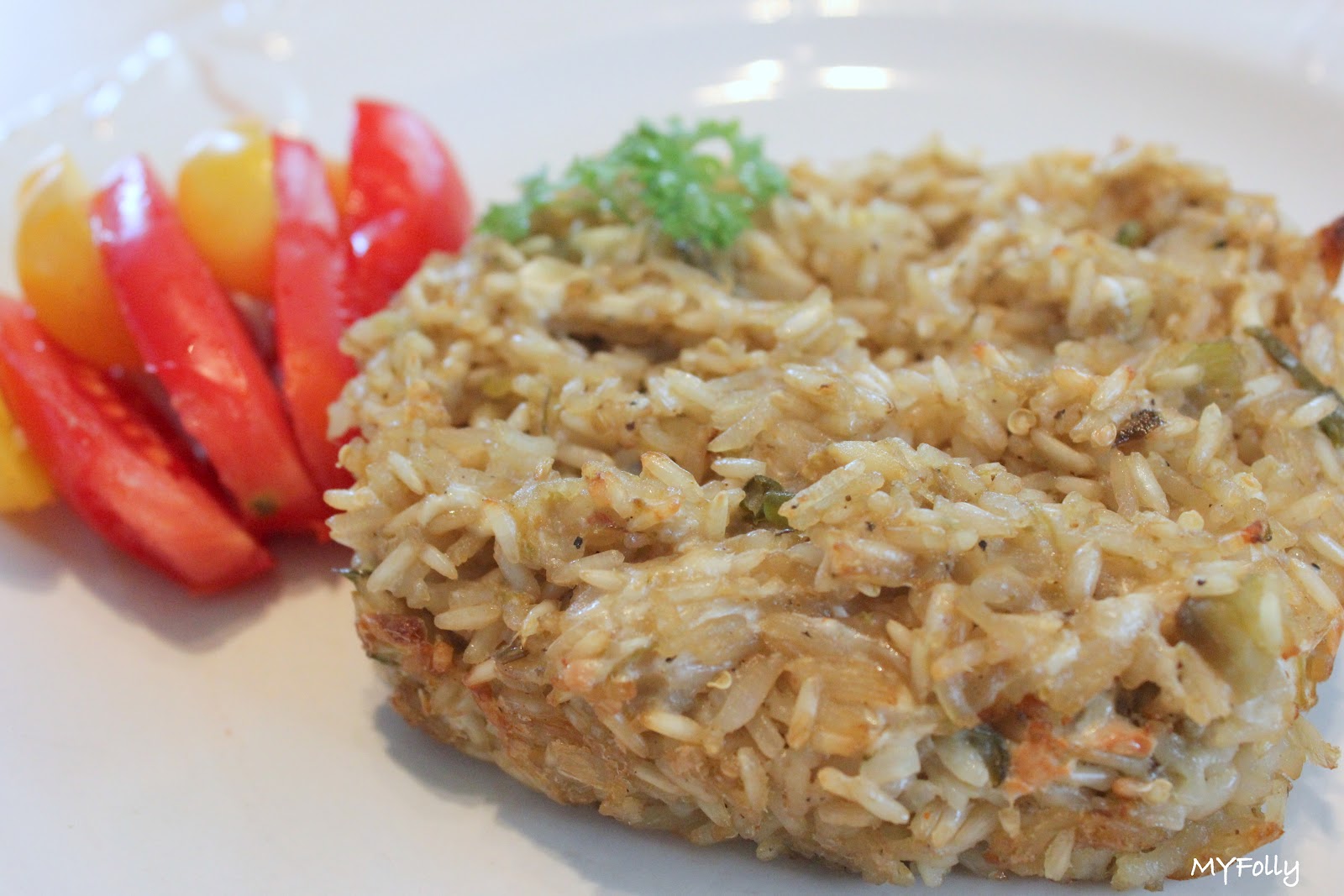 This and that Baked Rice with Eggplant and Zucchini and Vegan Challenge