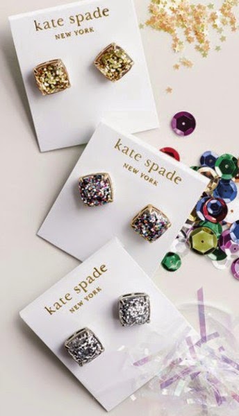 DIY Time: Kate Spade Inspired Glitter Stud Earrings