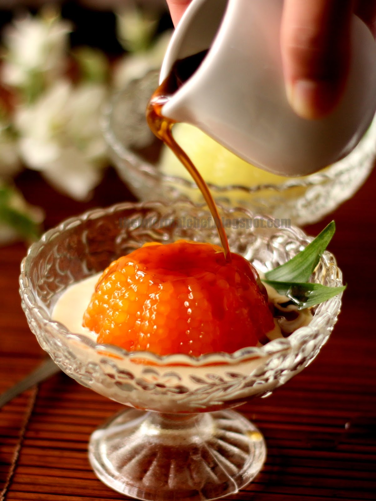 The Informal Chef: Palm Sugar Sago Pudding/Puding Sagu Gula Melaka 沙谷米椰糖布丁