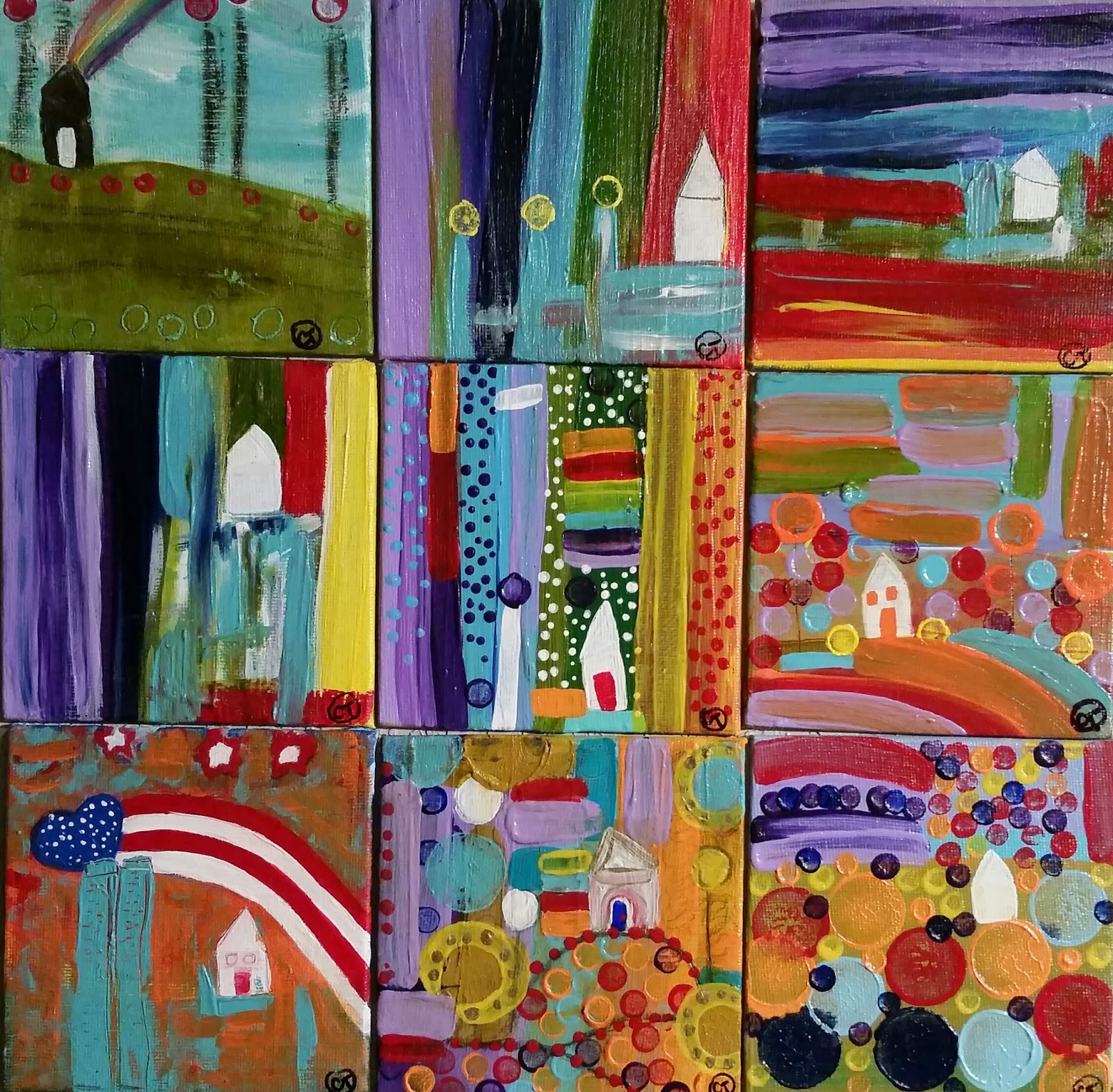 Christy Tremblay Art A Painted House A Day House 173, 174, & 175