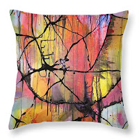 Kleurrijke kussens met artprint Kleurrijke kussens met artprint