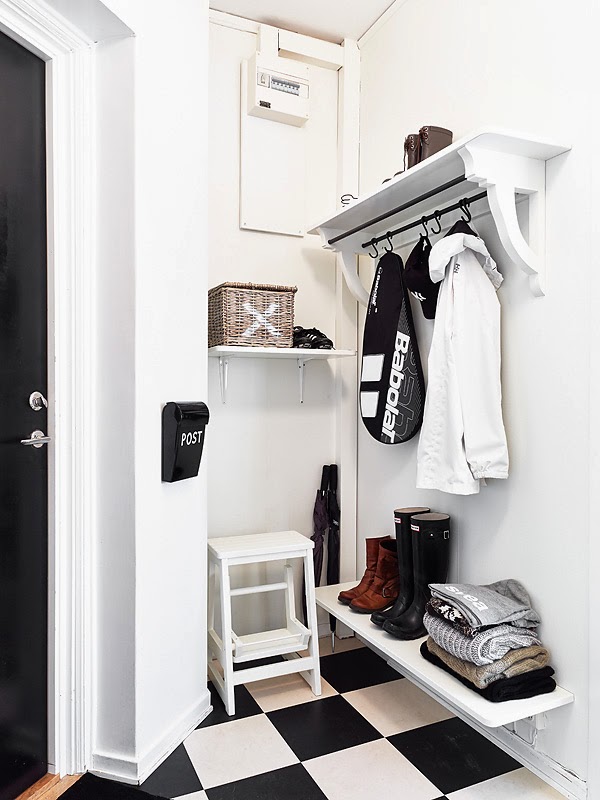 Recibidor pequeño estilo nórdico