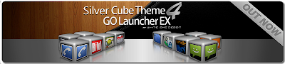 Silver Cube Theme 4 Go Launcher
