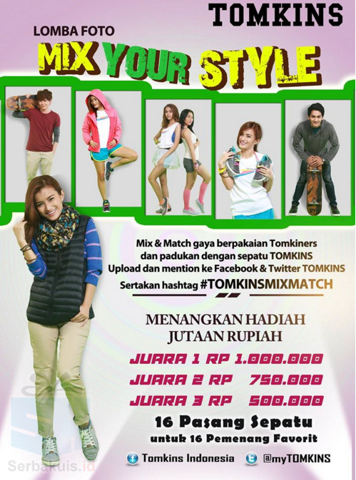 Kontes Foto Mix Your Style Tomkins Berhadiah Uang Jutaan Rupiah