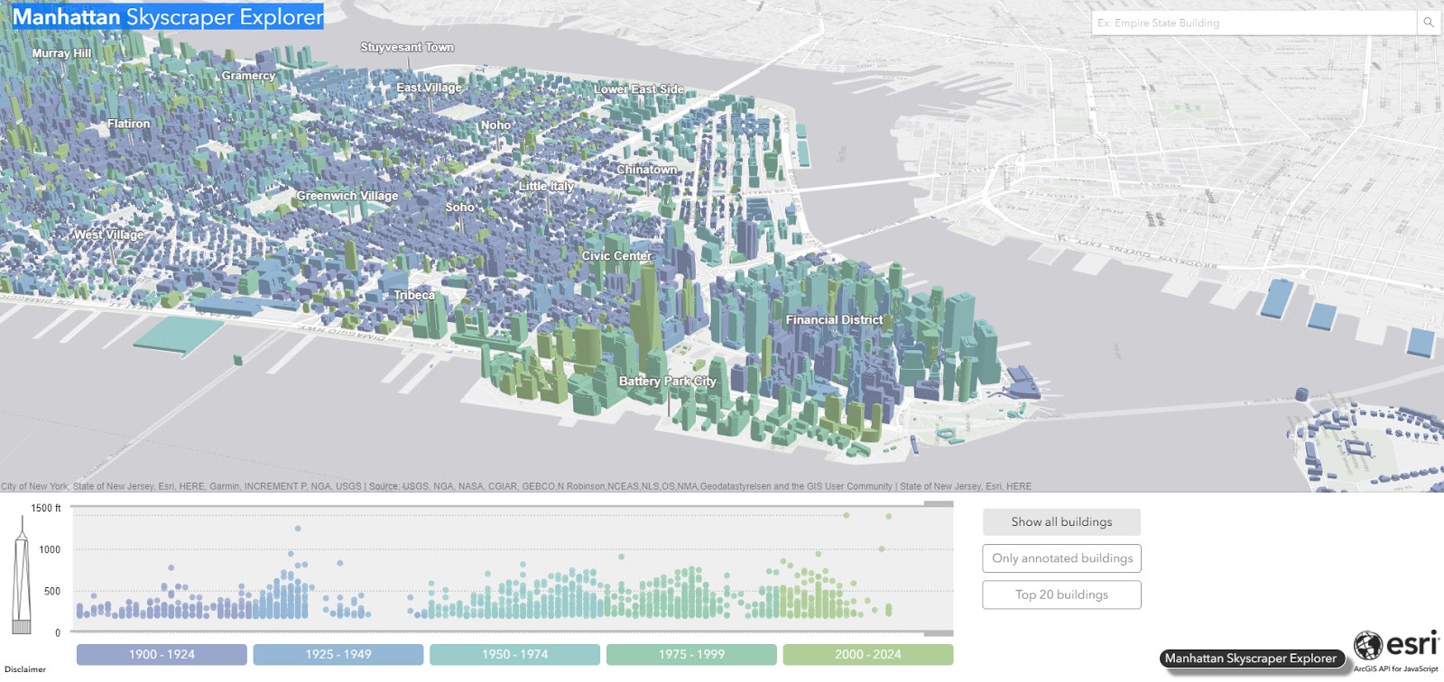 Manhattan Skyscraper Explorer