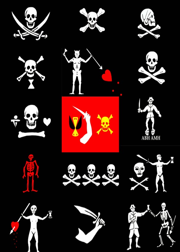 Projet drapeau Pirates "L'Antre du Dragon Farceur" Pavillon
