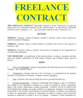 Freelance agreement sample template form in doc word ...