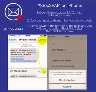 Stop spam on iPhone