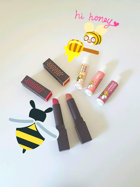 burt's bees lipstick and sierra bees lip shimmer