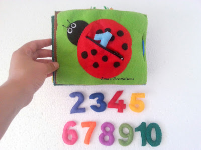 Ema Decorations: Quiet Book with Numbers