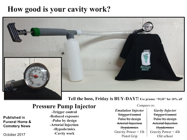 pressure pump injector mortuary magic