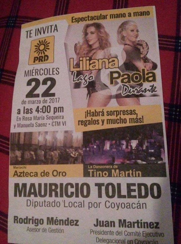 La Nacha Plus y Paola Durante dan show erótico en evento de Diputado del PRD. La Nacha Plus y Paola Durante dan show erótico en evento de Diputado del PRD.