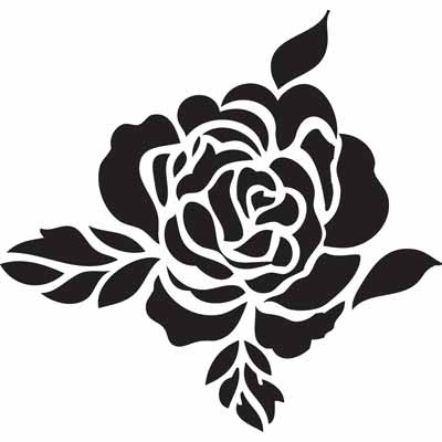 Amazing Stencils : Flowers - Rose Stencil
