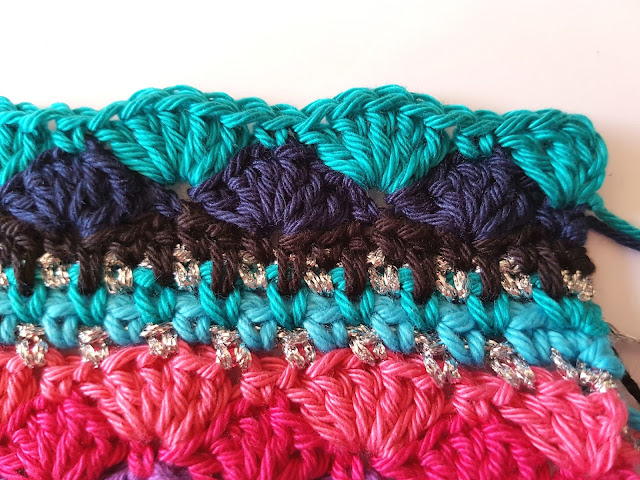 fan stitch basic crochet cotton 8 ply mitts gloves