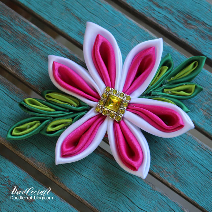 Kanzashi Flower Bow!