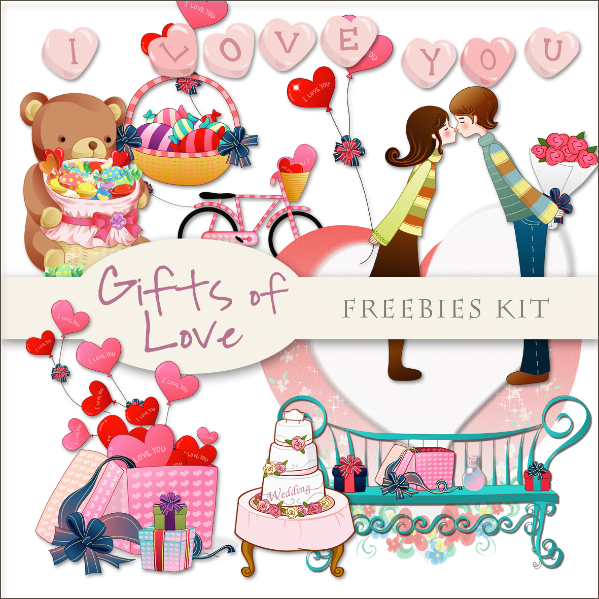 Scrap. DOT Freebies Kit Gifts of Love